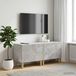 Maison Exclusive - Meuble TV gris béton, fabriqué en panneaux de particules
