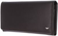 Golden Head Leren portemonnee Polo RFID Protect Damenbörse 2802 Dunkelbraun donkerbruin