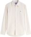 Tommy Jeans Chemise manches longues Homme S Lin Coton Beige
