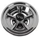 Dr.Accessories Golfkar 20 cm SS Wieldoppen, set van (4), past op Yamaha Club CAR EZ-GO golfkar (zilver)