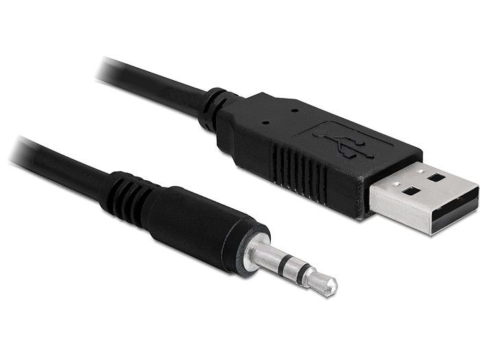 DeLOCK USB 2.0 / 3.5 mm - 1.8m - Zwart