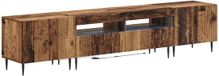 vidaXL meuble TV 3 pièces bois vieilli bois de placage