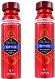 Old Spice Deodorant Spray Captain 2 x 150 ml