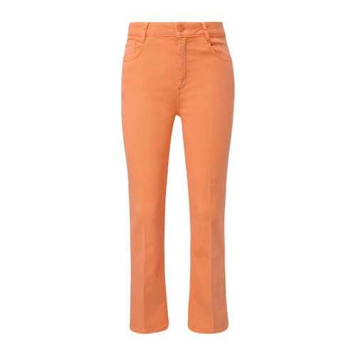 comma casual identity comma casual identity cropped flared broek oranje