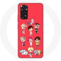 Maniacase Etui voor Xiaomi Redmi Note 11 4G BTS TinyTAN Animatie BT21 Poster