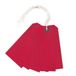 Q-Connect KF01627 etiketten met koord, 120 x 60 mm, rood, 1000 stuks