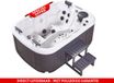 Grizzly Spas Spa Kenai Polyacryl Wit/Antraciet 218x88x88 cm