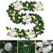 Merkloos / Sans marque Hong Kong Qiyuan Technology Limited Kerstguirlande met verlichting 2,7 m - 50 led - zilver decor