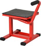 HOMCOM DURHAND Motorfietsliftstandaard - Metaal - Rood