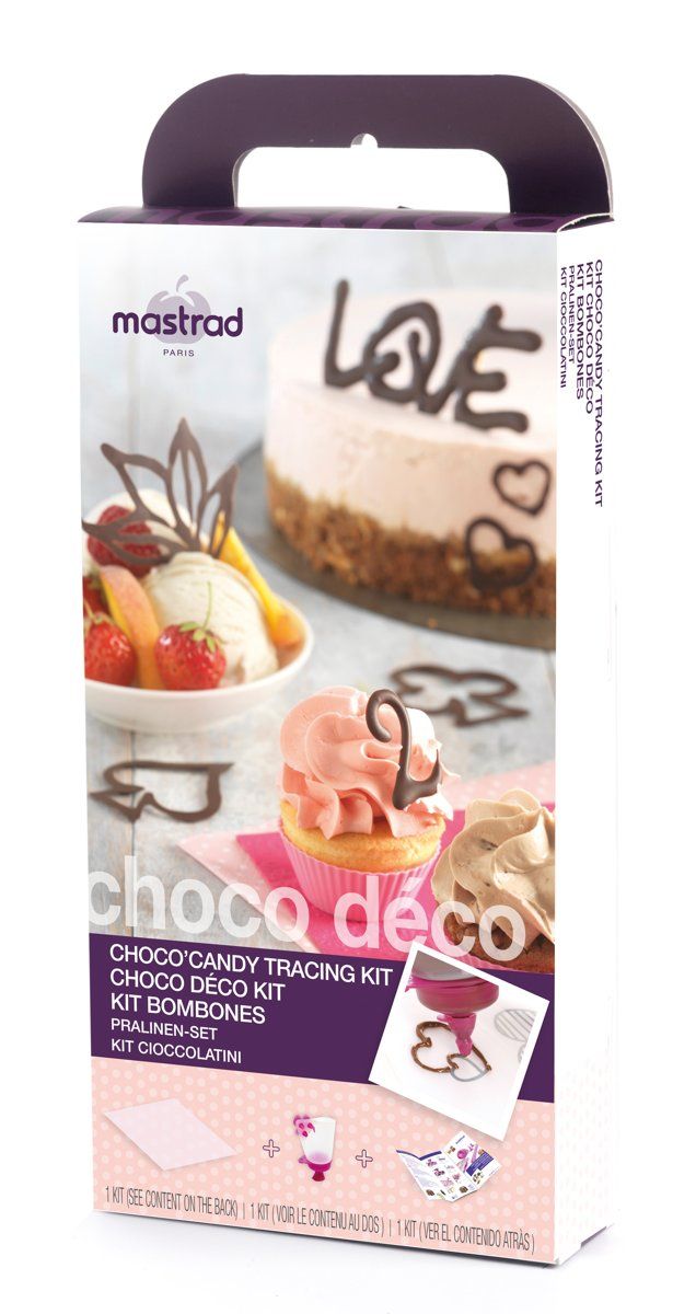Mastrad Choco Deco Bakvorm - Giftset - Raspberry - 3485990381600