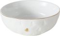 Boltze Ontbijtkom Kerst Pino 2 stuks 550ml Wit/Goud Keramiek Rond