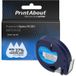 PrintAbout Tape 91201 - Black on White - 12mm - Compatible with Dymo