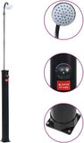 Prolenta Maison Exclusive Zwarte Buitendouche Op Zonne-energie, 215 Cm, 8 Liter