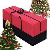 Merkloos Opbergtas Oxford-stof - Opbergdoos Ritssluiting - Kerstboom Beschermen - Waterdicht Vuilafstotend - 165 x 38 x 76 cm