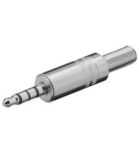 Wentronic 3.5mm Plug - Silver - Metal