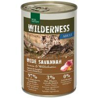 REAL NATURE Wilderness kattenvoer Wide Savannah lam en wild zwijn 12x400 g