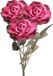 Emerald Roos Pascal Kunstbloem - 3 stuks - Fuchsia - 65 cm