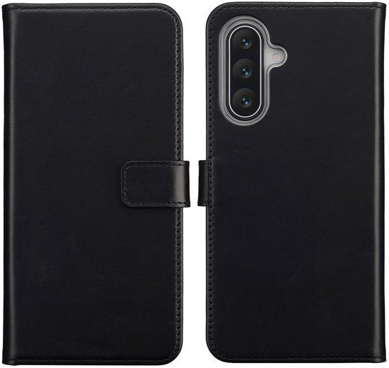 Selencia Echt Leren Bookcase voor Samsung Galaxy A17 (5G) / (4G) - Zwart