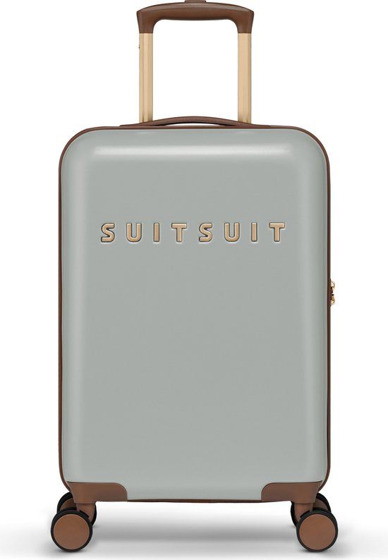 SUITSUIT Fab Seventies Limestone Handbagage Koffer 55x35x20 cm - Hardcase - TSA Cijferslot - 33L