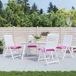 vidaXL - Stoelkussens - 4 st - 50x50x7 cm oxford stof roze