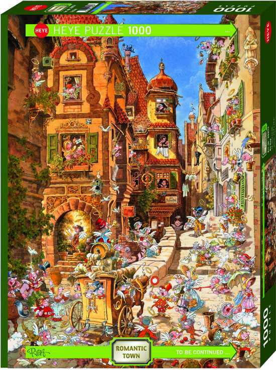 Heye legpuzzel Romantic Town By Day van Ryba 1000 stukjes 1000 Teile