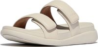 FitFlop F-Mode Go Adjustable Flatform Two-Bar Slides Vrouwen - Paris Beige