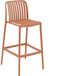 Goossens Barstoel Lygeke - Kunststof - oranje - 50 x 103 x 54 cm