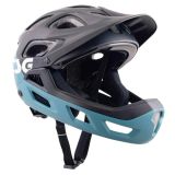 TSG Casque BMX Seek FR Design Graphique (S/M - Noir/Bleu)