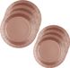 Santex Feest/verjaardag borden set - 20x stuks - rose goud - 17 cm en 22 cm
