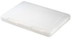 Icecat boîte à pain pour tranches de pain grillé, transparent-laiteux, avec 2 fermetures à clic, peu encombrant