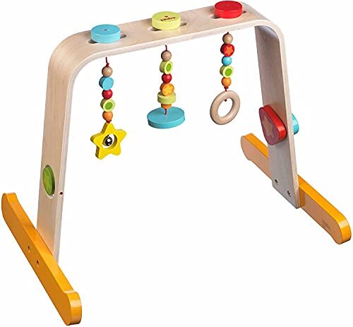 Nuby - Houten Baby Gym - met interactieve accessoires - 0m+