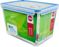 EMSA Clip & Close Rectangular Box - 2 Pieces - Transparent