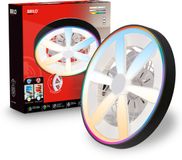 Briloner Air - Plafondventilator met RGB verlichting - LED plafondlamp met ventilator - dimbaar - 5 snelheden - ventilator lamp zomer- en wintermodus - RGB & CCT - Ø48cm - zwart