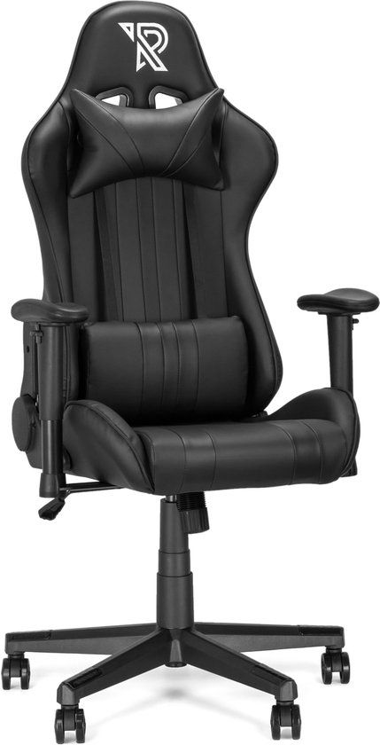 Ranqer Felix Gamestoel - Gaming Chair / Gaming Stoel - Ergonomische Bureaustoel - Verstelbare armleuningen - Zwart
