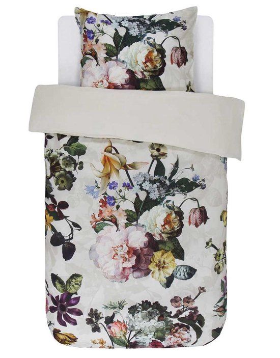 Essenza Fleur Dekbedovertrek Ecru - Eenpersoons – 140x200/220 cm