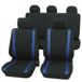 PETEX Jeu de housses de siège Universal Eco Class Samoa bleu 11 pièces SAB1 Vario Plus Housse de siège auto