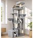 Arbre à chat Maison pour chat Hamac 194 cm Gris clair