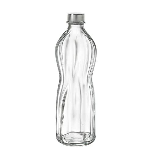 Bormioli Rocco Waterfles 1 Liter Glas Transparant/zilver