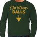 Bellatio Decorations Foute Kersttrui voor heren - Christmas balls - groen - glitter goud - Kerstfeest L