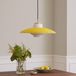 Warm Nordic Suspension abat-jour opale, jaune, Ø 26 cm