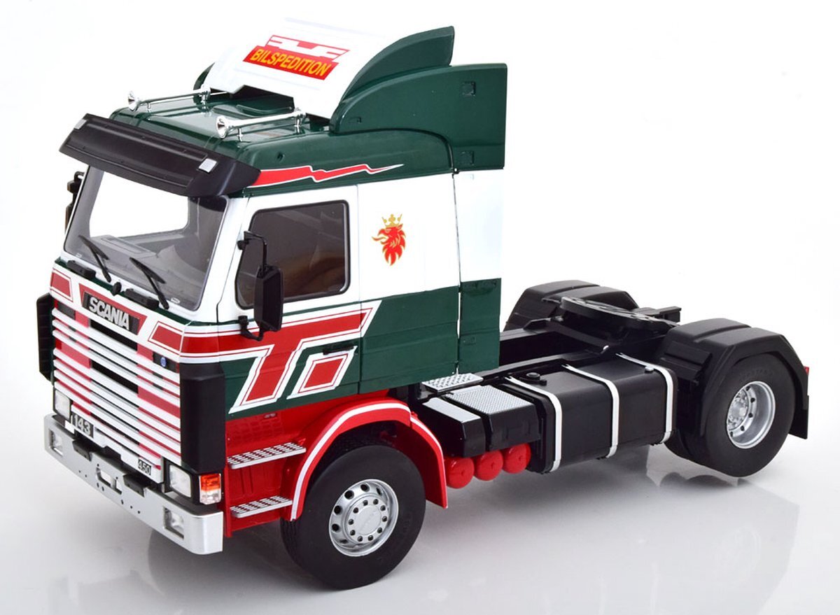 MCG Models Scania 143 Topline 1987 Groen / Wit / Rood 1-18