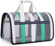 Merkloos / Sans marque Wan GmbH Transporttas Huisdier - Reistas Kat Hond - Veilig Vervoer - Ademend Gaas Ontwerp - 40x27x24cm - Groen Gras