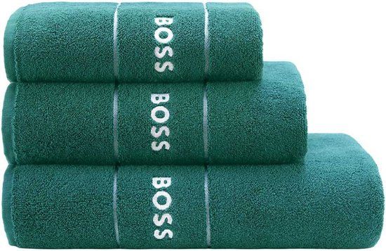 Hugo Boss Badlaken - Everglade - 100x150 cm - Egyptisch Katoen - 600 g/m2