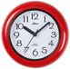 Atlanta 454-1 horloge mural rouge/blanc plastique