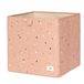 3 Sprouts Boîte de rangement Carré Polyester Rose