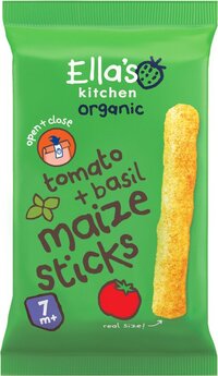 Ella's kitchen Maize Sticks Tomaat + Basilicum 7+m 16 gr