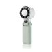 wonderlamp Glasi Handventilator, groen, ijsmodus, 5 snelheden, led-display, stil, oplaadbare en opvouwbare accu, draagbare mini-ventilator
