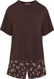 Hunkemöller Pyjama Set Loose Bruin