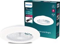 Philips LED Philips Amigo Ventilator - Energiezuinige LED verlichting - Plafondlamp - Instelbare kleurtemperatuur - 57,5 cm diameter - Afstandsbediening - Wit