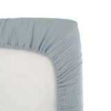 DOMIVA - Hoeslaken, lang, 60 x 120 cm, vintage blauw